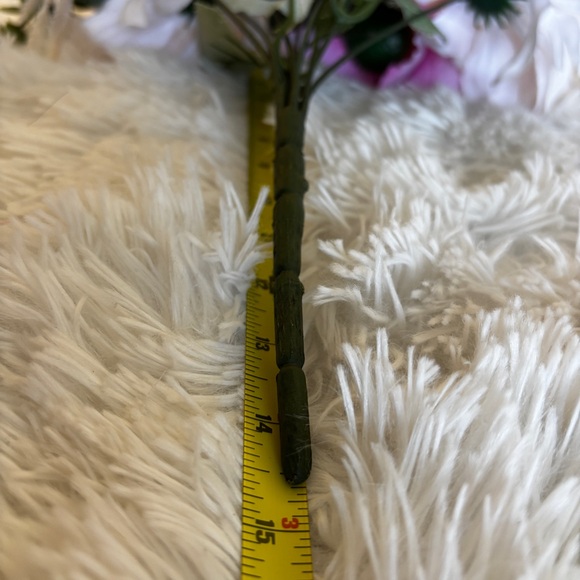 Artificial Floral Stems Set of 4 Pink Faux Bouquets - Picture 4 of 16